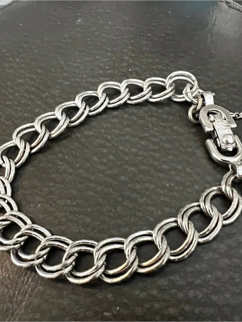 Monet Women’s  Polished Silver Charm Bracelet Vintage woman’s